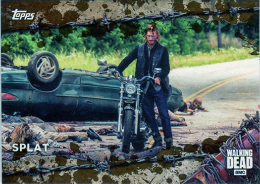 Walking Dead Season 7 Mud Parallel Base Chase Card 16 Splat 26/50