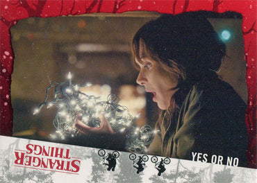 Stranger Things Upside Down Red Parallel Card 16 "Yes Or No" 19/50