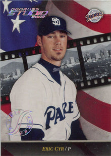 Donruss Studio Baseball 2002 Base Studio Proof Parallel Card 178 Eric Cyr 46/100