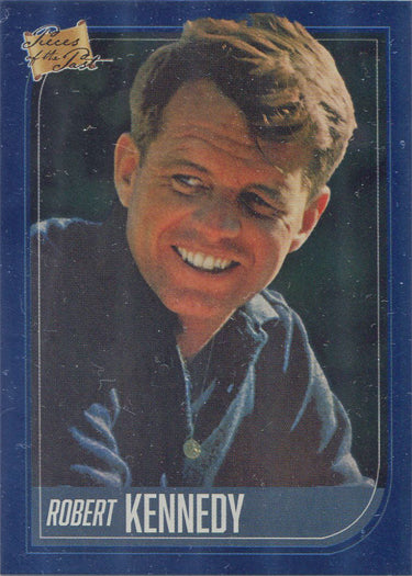 Super Break Pieces of the Past 2021 Blue Foil Parallel Card 17 Robert Kennedy