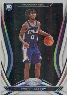 Panini Certified Basketball 2020-21 Base Card 180 Tyrese Maxey