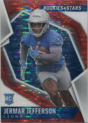 Panini Rookies Stars Football 2021 Red Pulsar Prizm Card 185 Jermar Jefferson