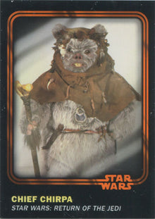Star Wars Card Trader 2016 Orange Parallel Chase Card 18 Chirpa #21 of 50