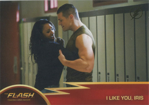 Flash Season 1 Gold Logo Parallel Chase Card #18 I Like You, Iris