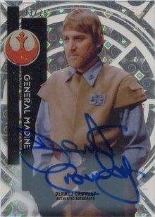 Star Wars High-Tek 2015 Autograph Parallel Card 19 Dermot Crowley as Gen. Madine