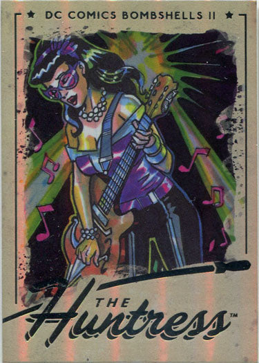 DC Bombshells 2 II Rainbow Foil Board Base Variant Card 19 The Huntress