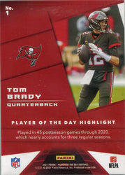 Panini Player Of The Day Football 2021 Base Card 1 Tom Brady