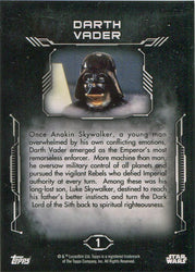 Star Wars Masterwork 2016 Base Card 1 Darth Vader