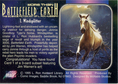 L Ron Hubbard More Than Battlefield Earth Limited Subset Card 1 Windsplitter
