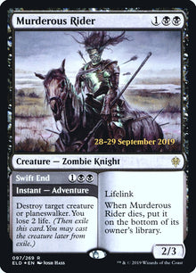 Murderous Rider // Swift End [Throne of Eldraine Prerelease Promos]