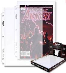 BCW Pro Comic Book 3 Ring Binder Pages - 100 Count Box