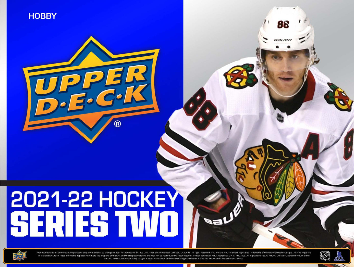 2021-22 Upper Deck Series 2 Hockey Case of 12 Hobby Box