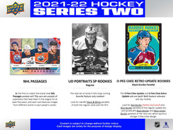 2021-22 Upper Deck Series 2 Hockey Case of 12 Hobby Box