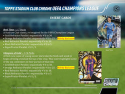 Topps 2021-22 Stadium Club Chrome UEFA Champions League Soccer Hobby Box