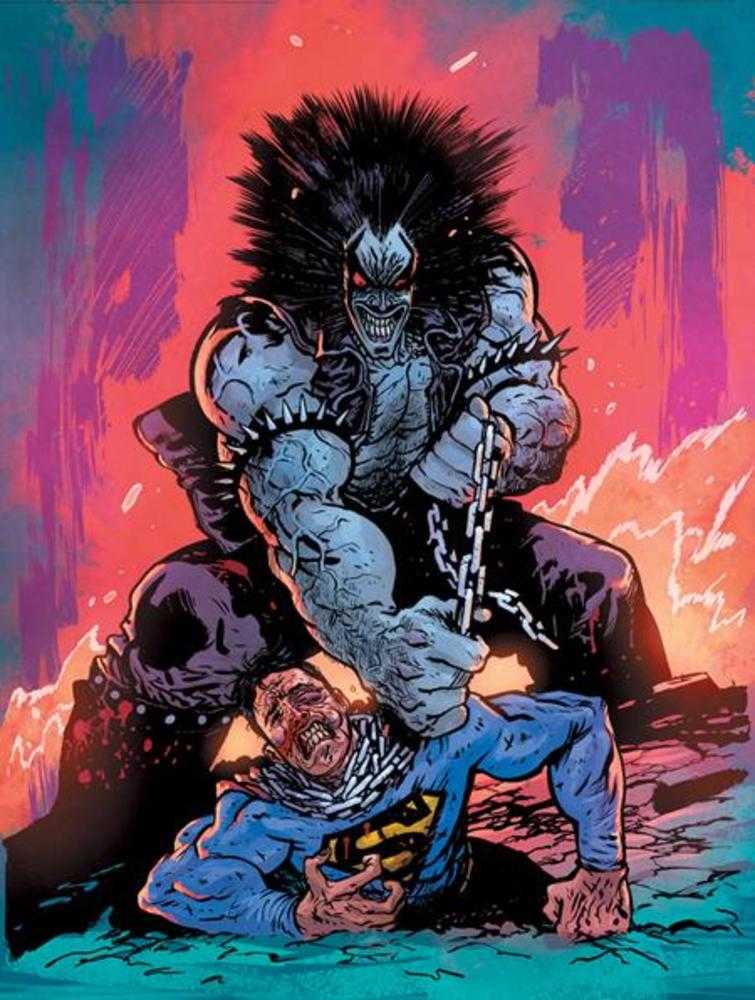 Superman vs Lobo #3 (Of 3) Cover B Daniel Warren Johnson Variant (Mature)