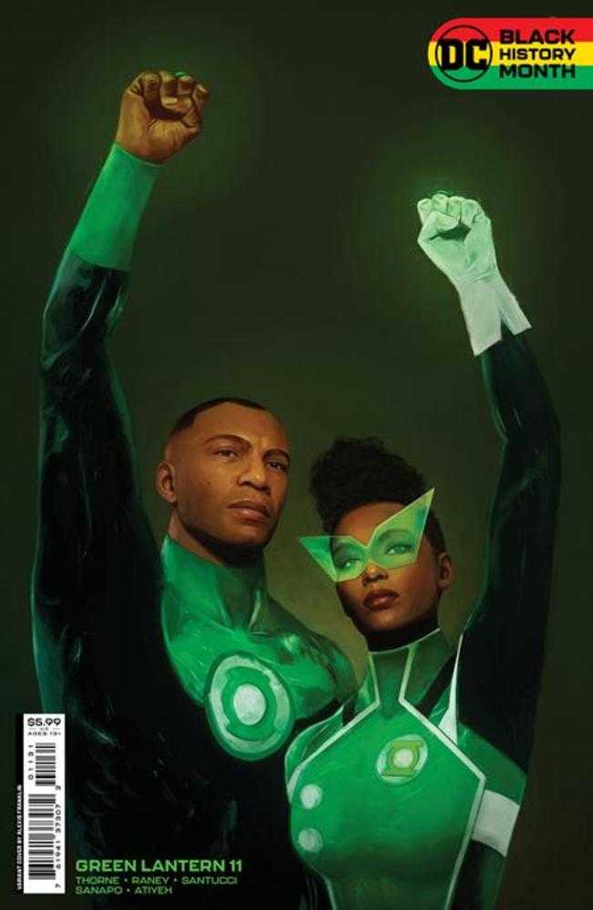 Green Lantern #11 Cover C Alexis Franklin Black History Month Card Stock Variant