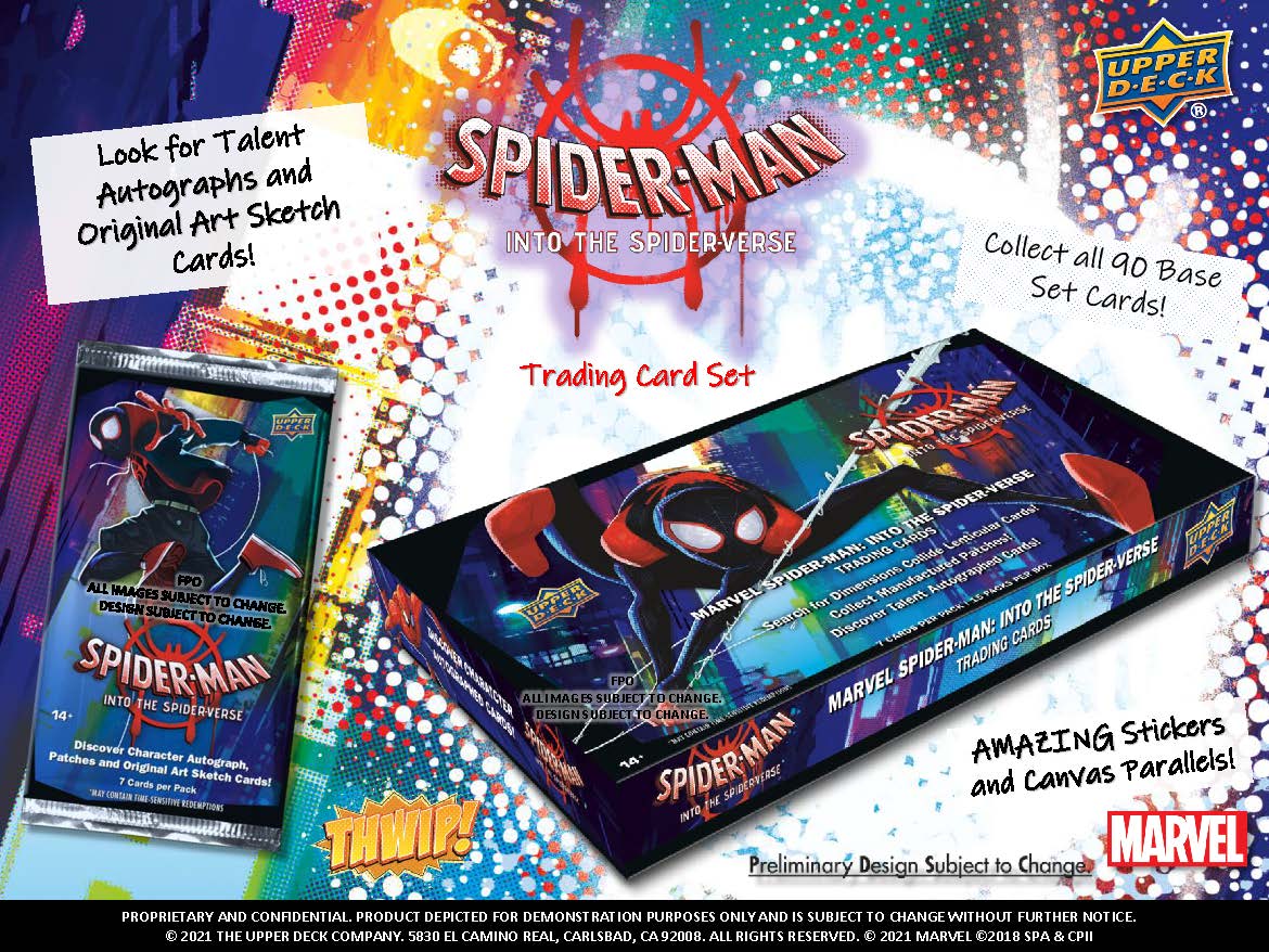 2022 Upper Deck Marvel Spider-Man Into The Spider-Verse Hobby Box