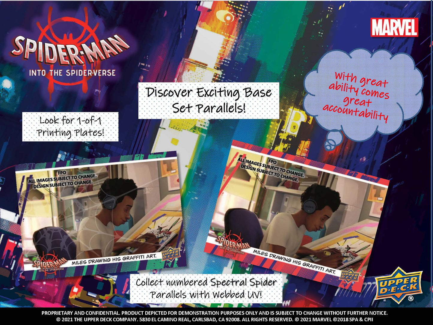 2022 Upper Deck Marvel Spider-Man Into The Spider-Verse Hobby Box
