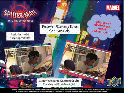 2022 Upper Deck Marvel Spider-Man Into The Spider-Verse Hobby Box