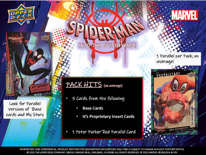 2022 Upper Deck Marvel Spider-Man Into The Spider-Verse Hobby Box