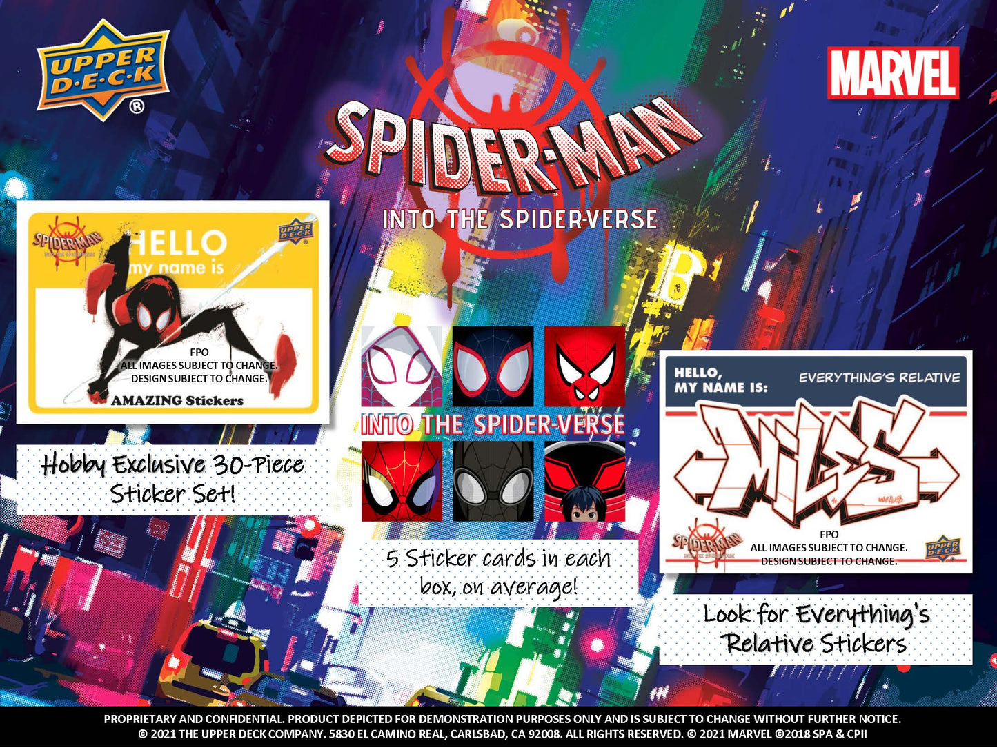 2022 Upper Deck Marvel Spider-Man Into The Spider-Verse Hobby Box