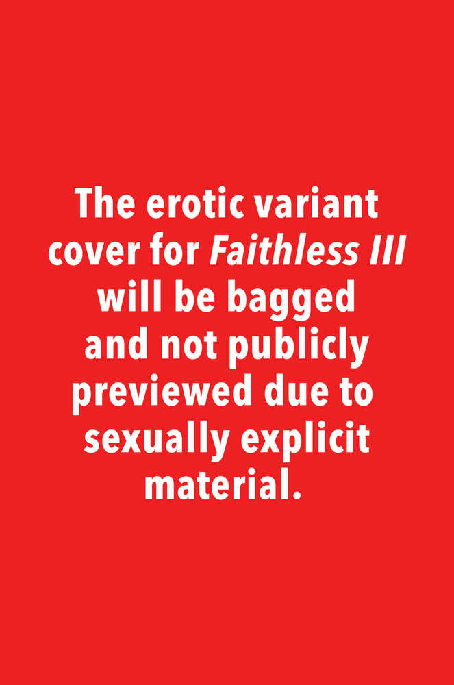 Faithless III #3 (Of 6) Cover B Erotic Variant Anka (Mature)