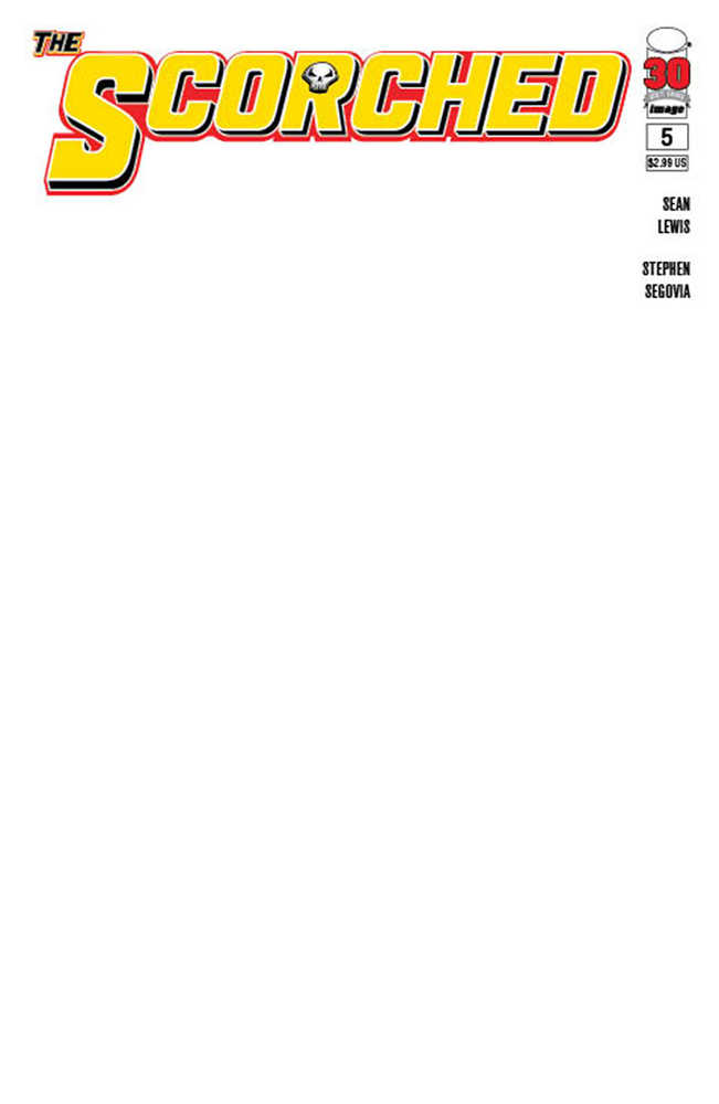 The Scorched #5 Cover C Blank Sketch