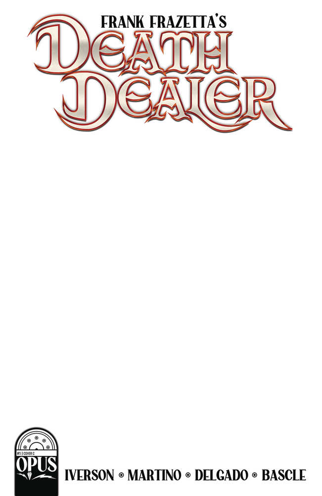 Frank Frazetta Death Dealer #1 Cover C 5 Copy Variant Edition Blank Sketc