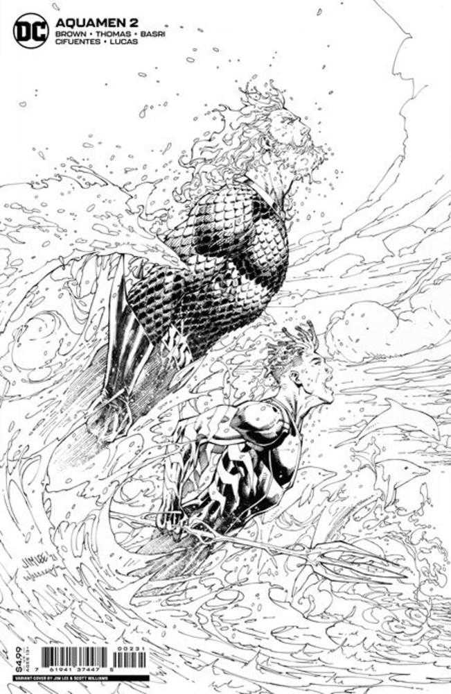 Aquamen #2 Cover C Jim Lee Over Ship Card Stock Variant