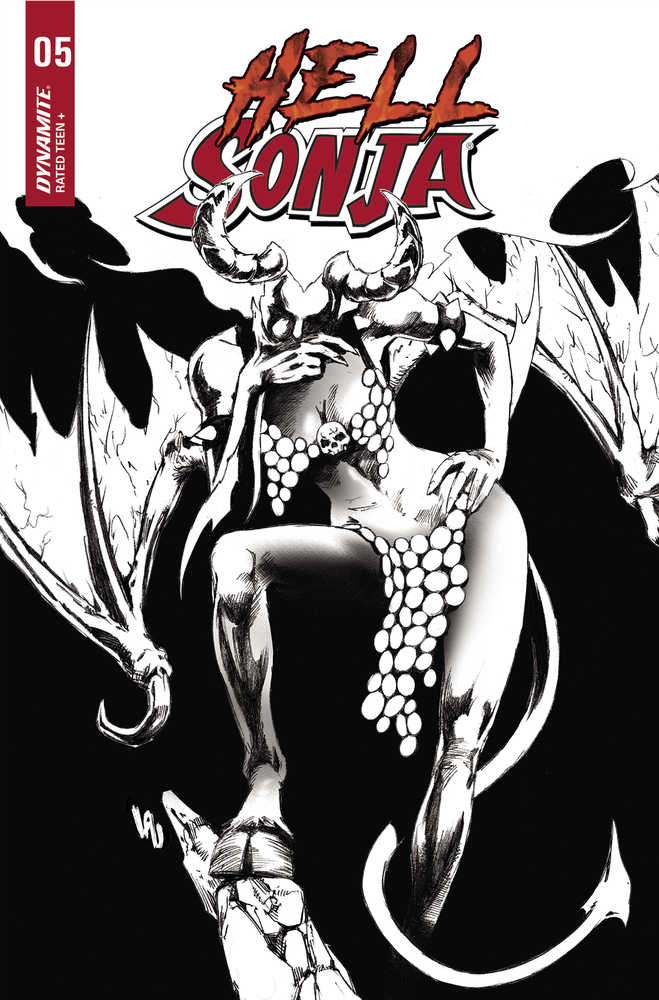 Hell Sonja #5 Cover N 7 Copy Foc Variant Edition Lau Black & White