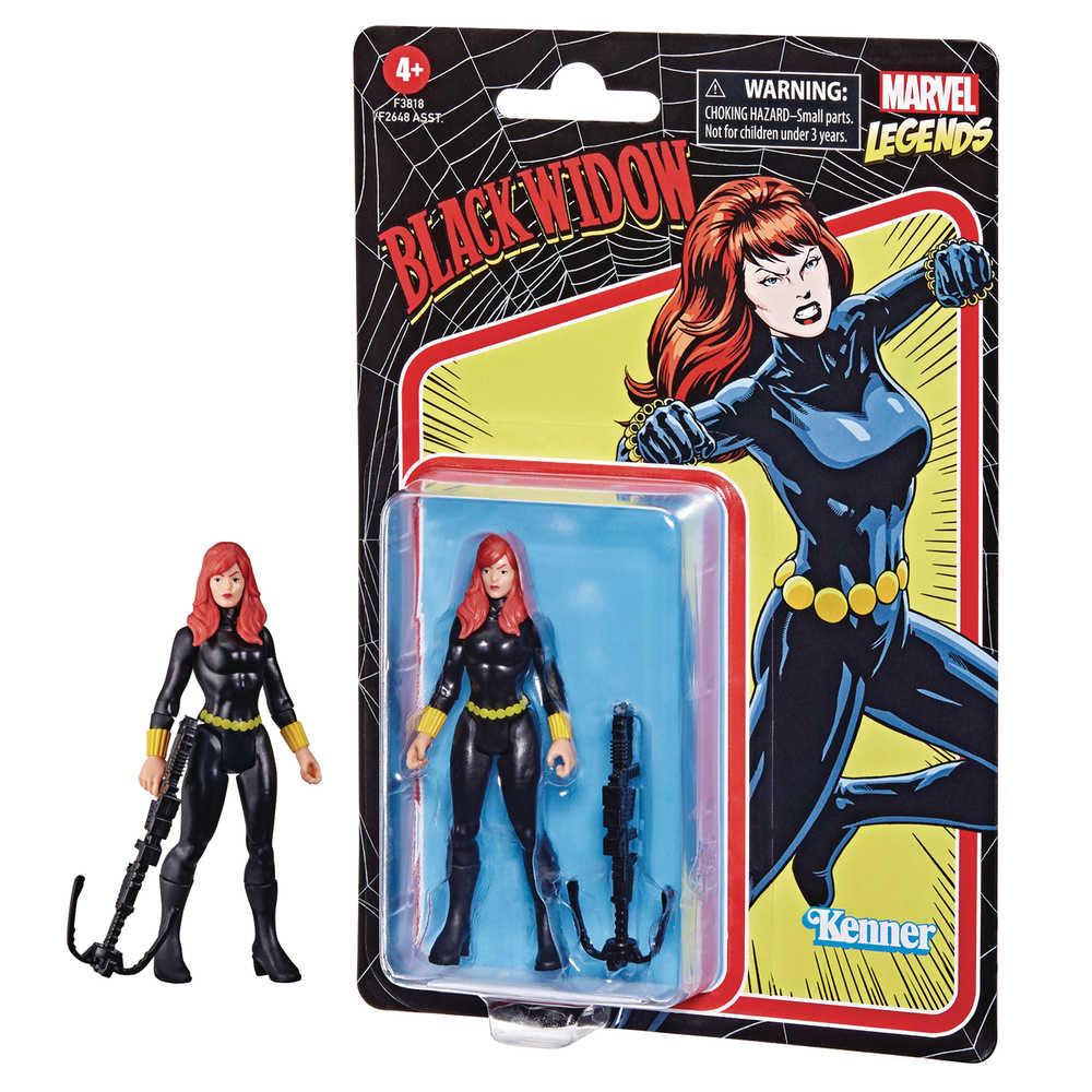 Marvel Retro Legends 3-3/4in Black Widow Action Figure Case
