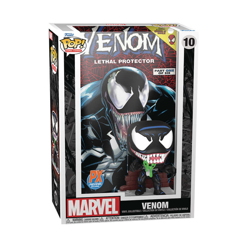 Pop Comic Cover Marvel Venom Lethal Protector V1 Previews Exclusive Vinyl Figure (C
