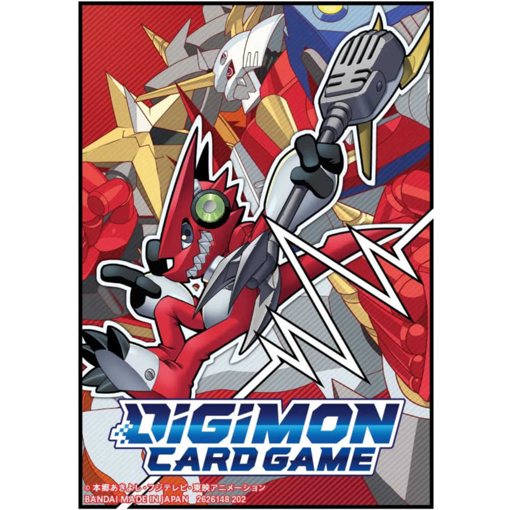 Digimon 2022 Shoutmon & Omegashoutmon 60 Pcs Card Sleeve Sealed Japanese