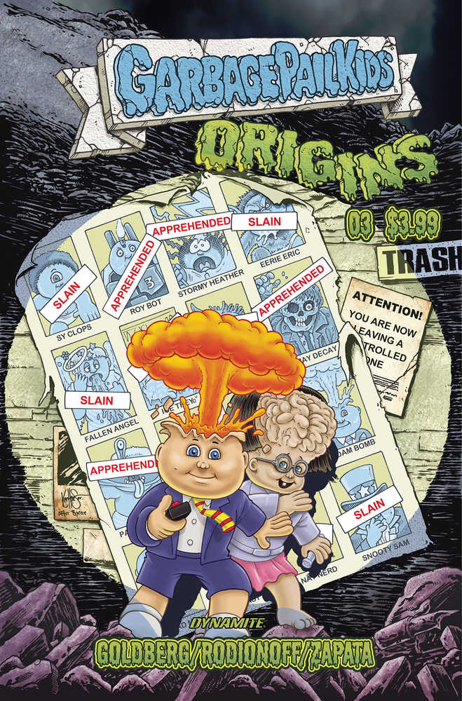Garbage Pail Kids Origins #3 Cover J Foc Haeser Original