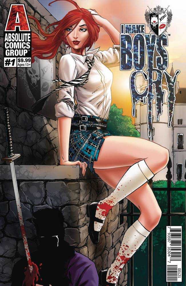 I Make Boys Cry #1 Cover B Creees Black Holographic Foil Logo
