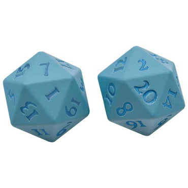 Vivid Heavy Metal d20 Set - Light Blue