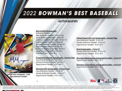 2022 Topps Bowman's Best Hobby Master Box