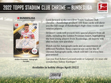 Topps 2022 Stadium Club Chrome Bundesliga Soccer Hobby Box