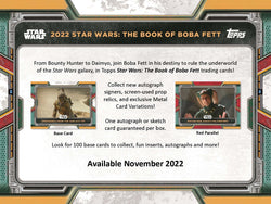 Topps 2022 Star Wars Book of Boba Fett Case of 12 Hobby Tin Boxes