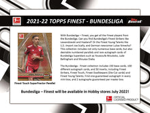 2021-22 Topps Finest Bundesliga Soccer Case of 8 Hobby Master Box