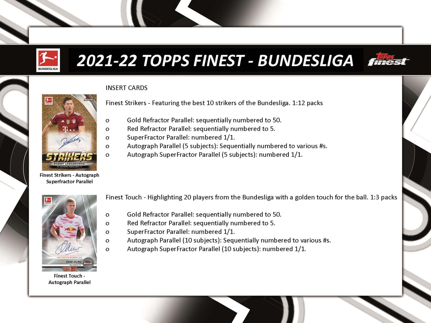 2021-22 Topps Finest Bundesliga Soccer Case of 8 Hobby Master Box
