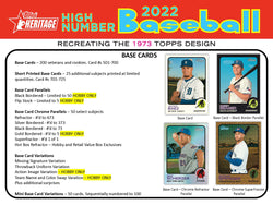 Topps 2022 Heritage High Number Baseball Trading Card Hobby Box