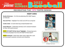 Topps 2022 Heritage High Number Baseball Trading Card Hobby Box
