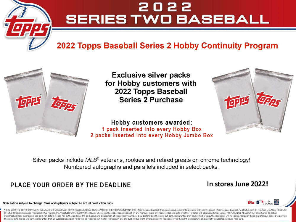 Topps 2022 Series 2 Baseball Hobby Card Box