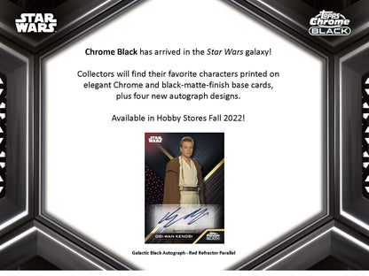 Topps 2022 Star Wars Chrome Black Hobby Box