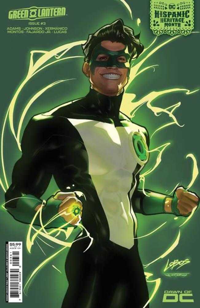 Green Lantern #3 Cover D Pablo Villalobos Hispanic Heritage Month Card Stock Variant