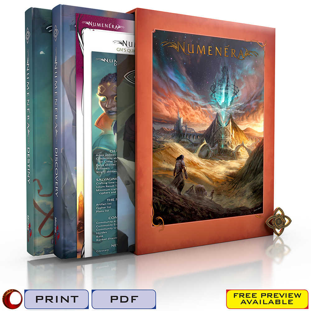 Numenera RPG: Discovery And Destiny Corebook Slipcase Set