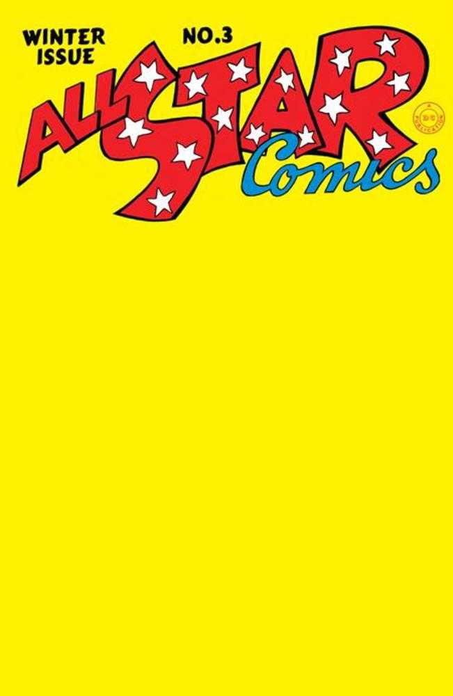 All-Star Comics #3 Facsimile Edition Cover C Blank Card Stock Variant