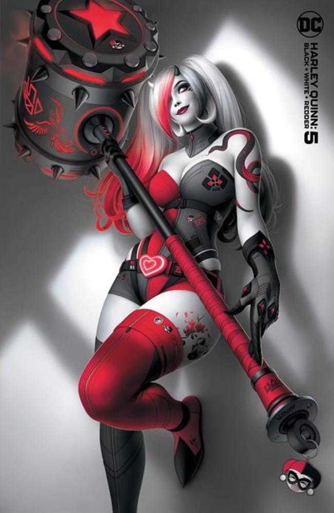 Harley Quinn Black White Redder #5 (Of 6) Cover B Warren Louw Variant