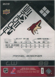 Upper Deck Black Diamond Hockey 2008-09 Rookie Gems Quad Card 203 Mikkel Boedker